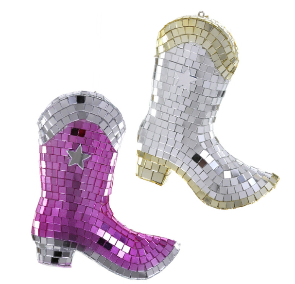 Disco Cowboy Boot Ornament