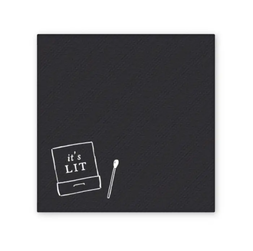 It's Lit Matchbox Cocktail Napkins