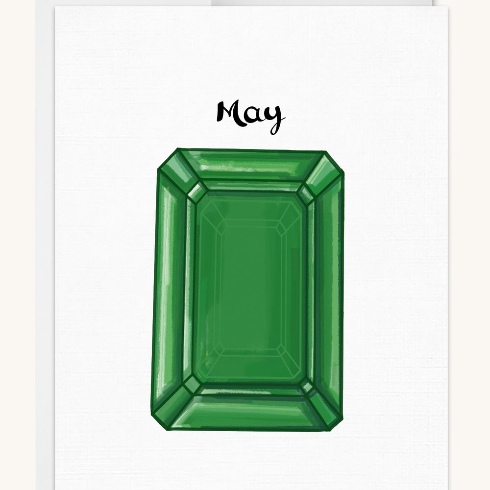 May Birthstone Card - Emerald