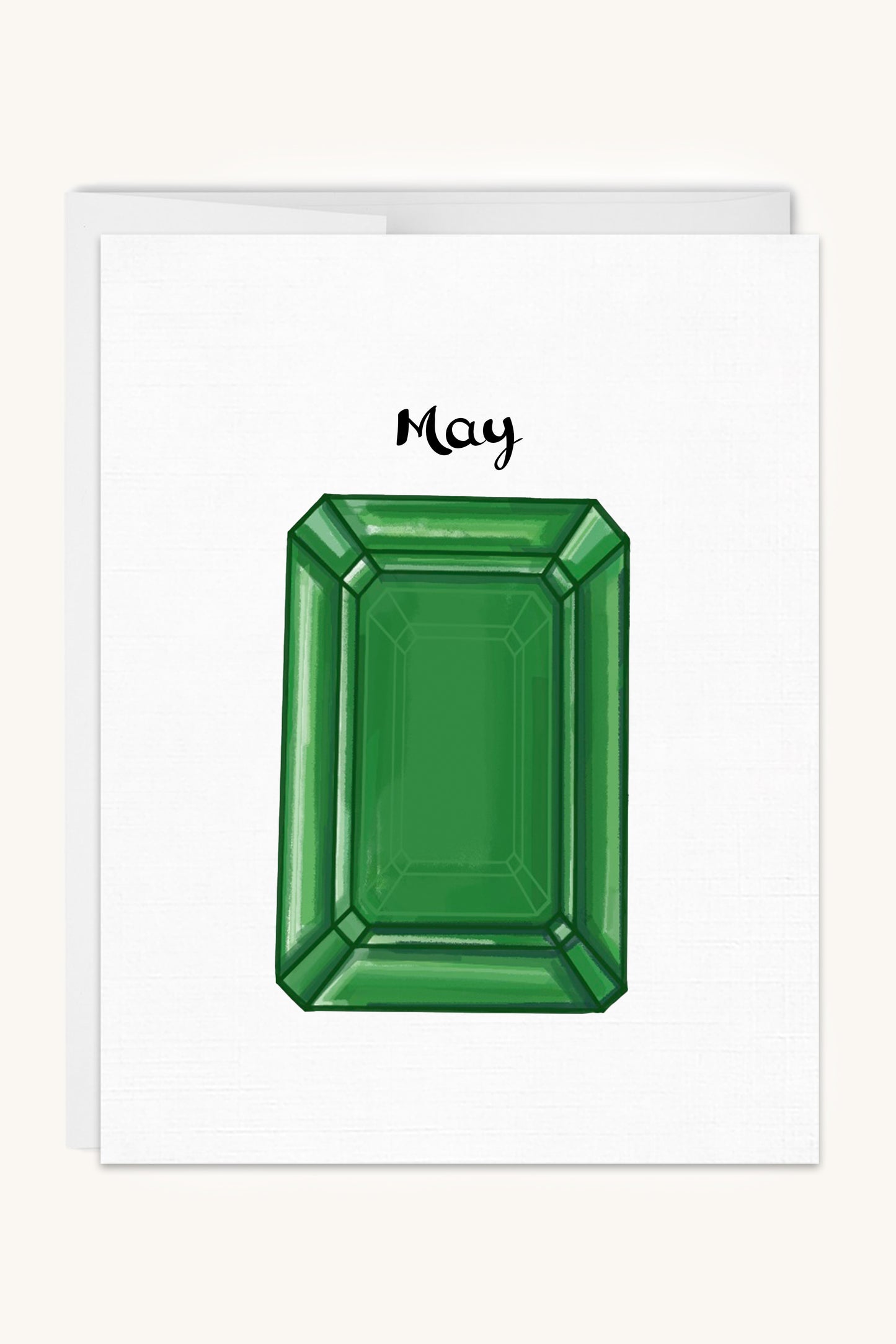 May Birthstone Card - Emerald