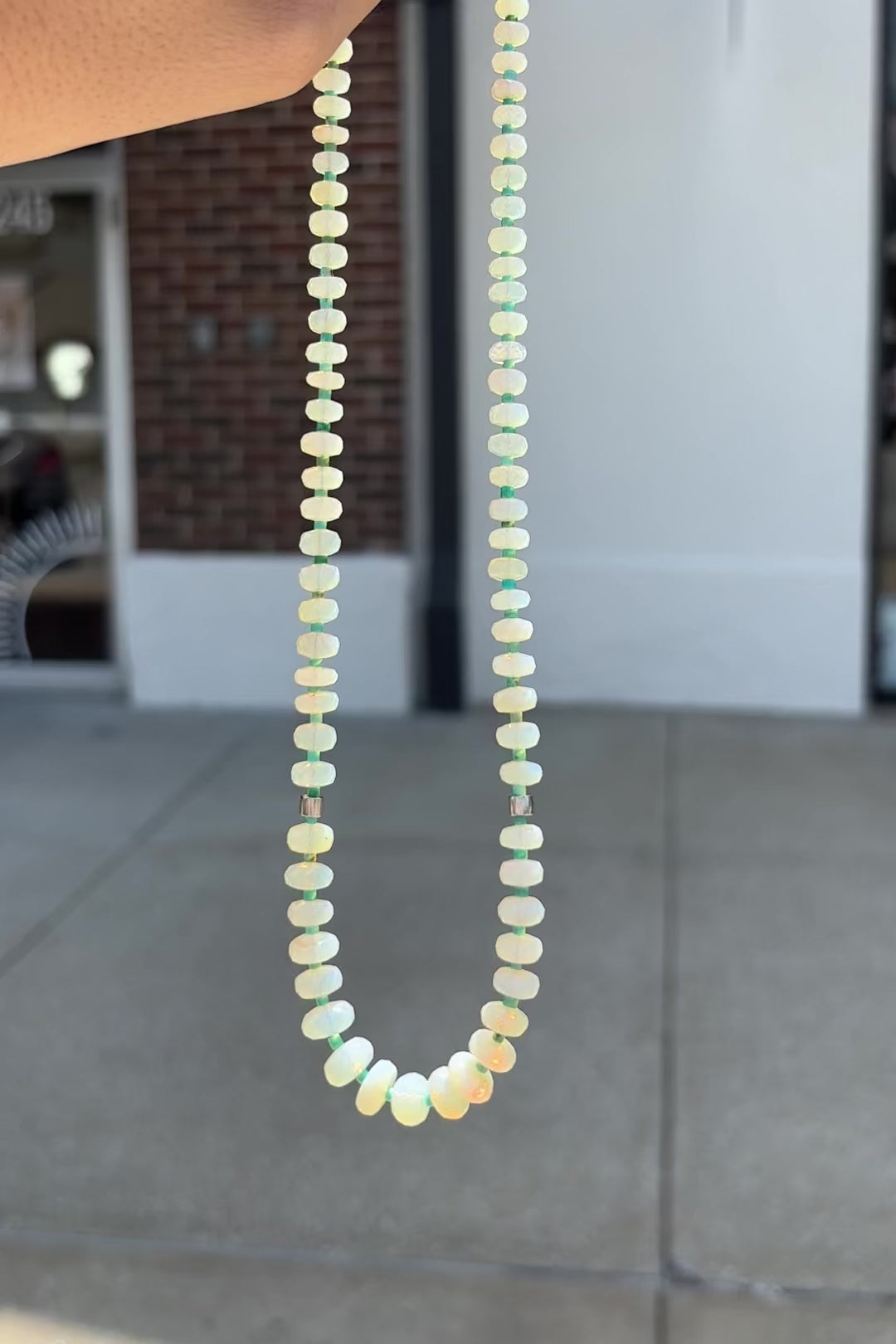 video of australian opal turquoise necklace sierra winter