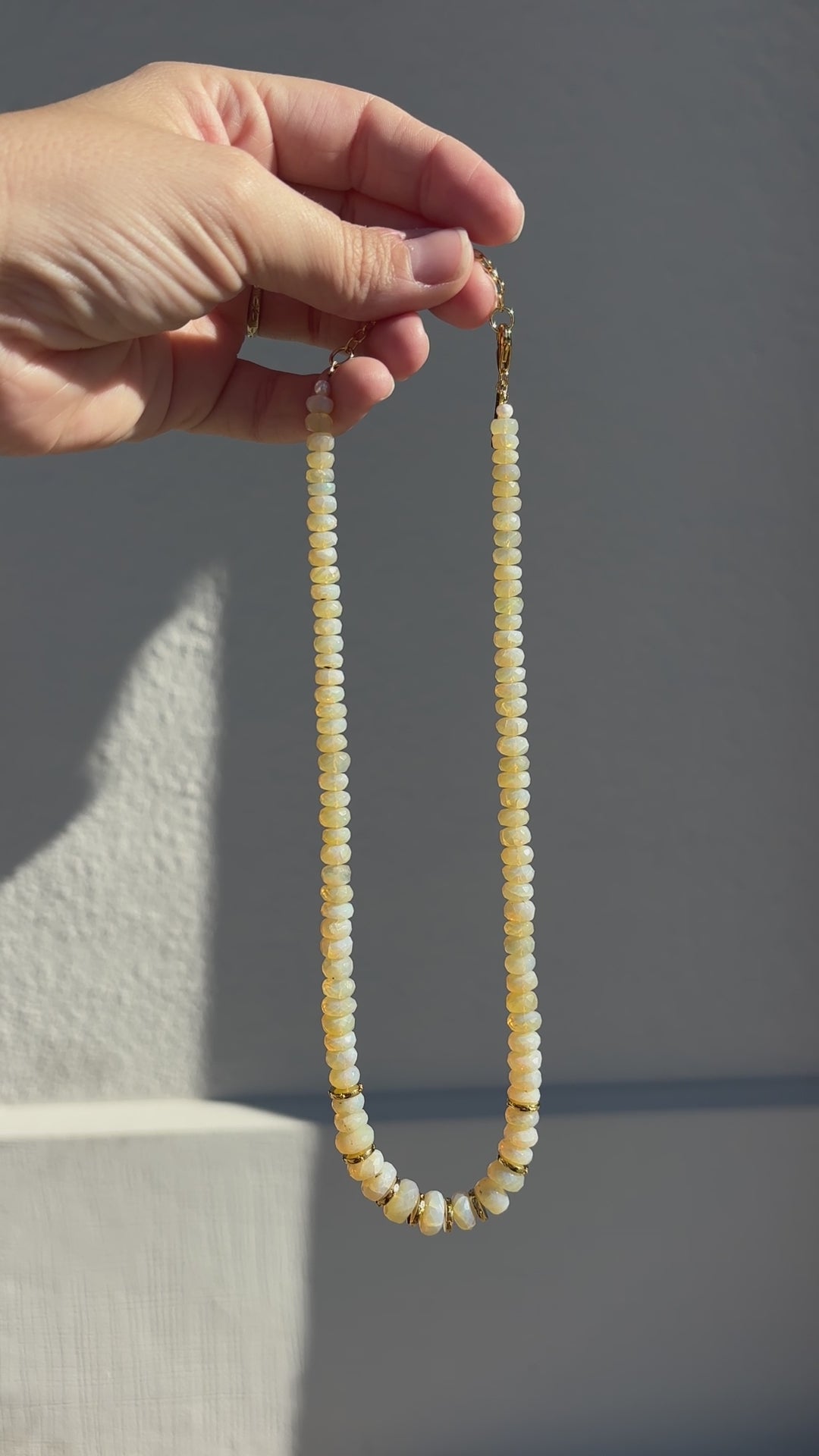 australian opal gold beaded necklace sierra winter acotar