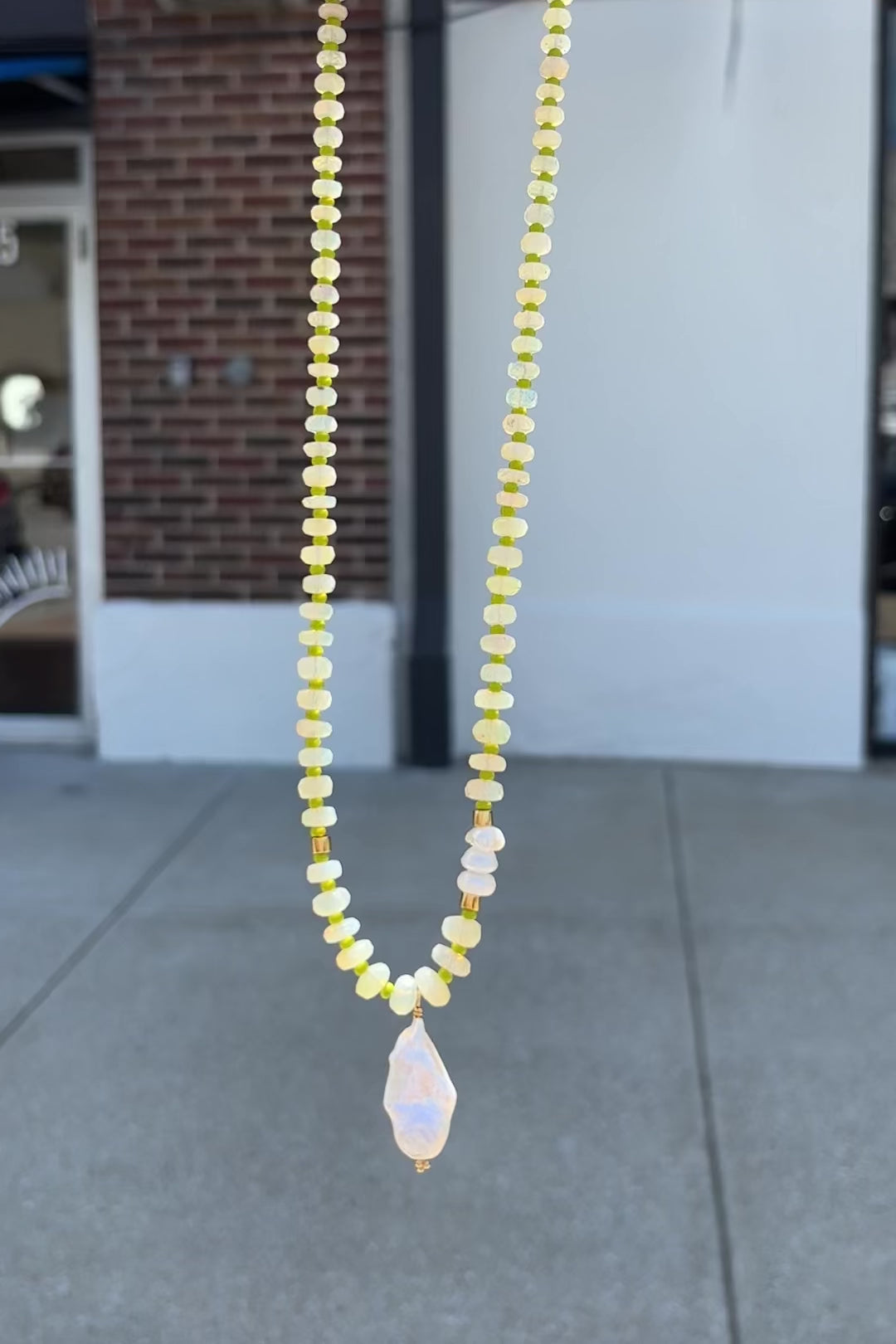 video of australian opal baroque pearl necklace sierra winter