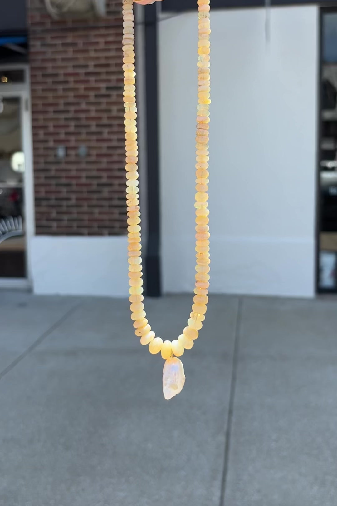video of australian opal baroque pearl necklace sierra winter