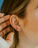 sierra winter jewelry gold vermeil flicker matchstick drop earrings