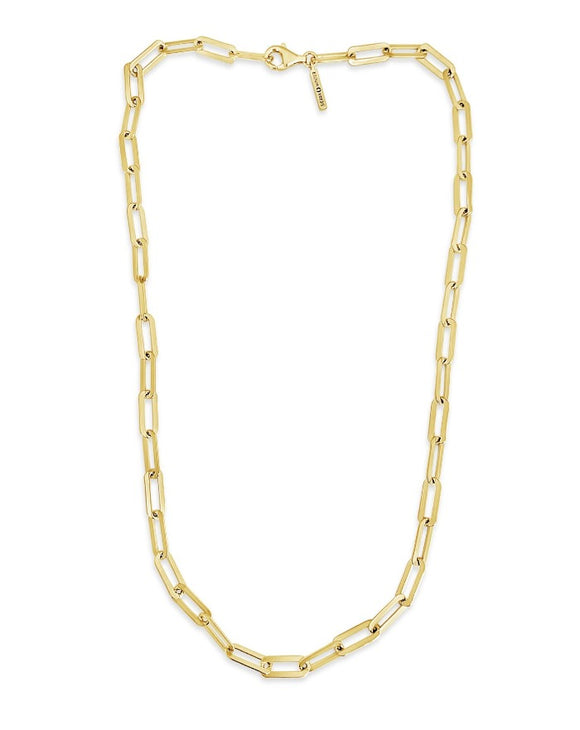 the hank gold link chain necklace
