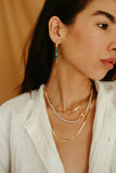 sierra winter gold vermeil turquoise beaded paloma earrings
