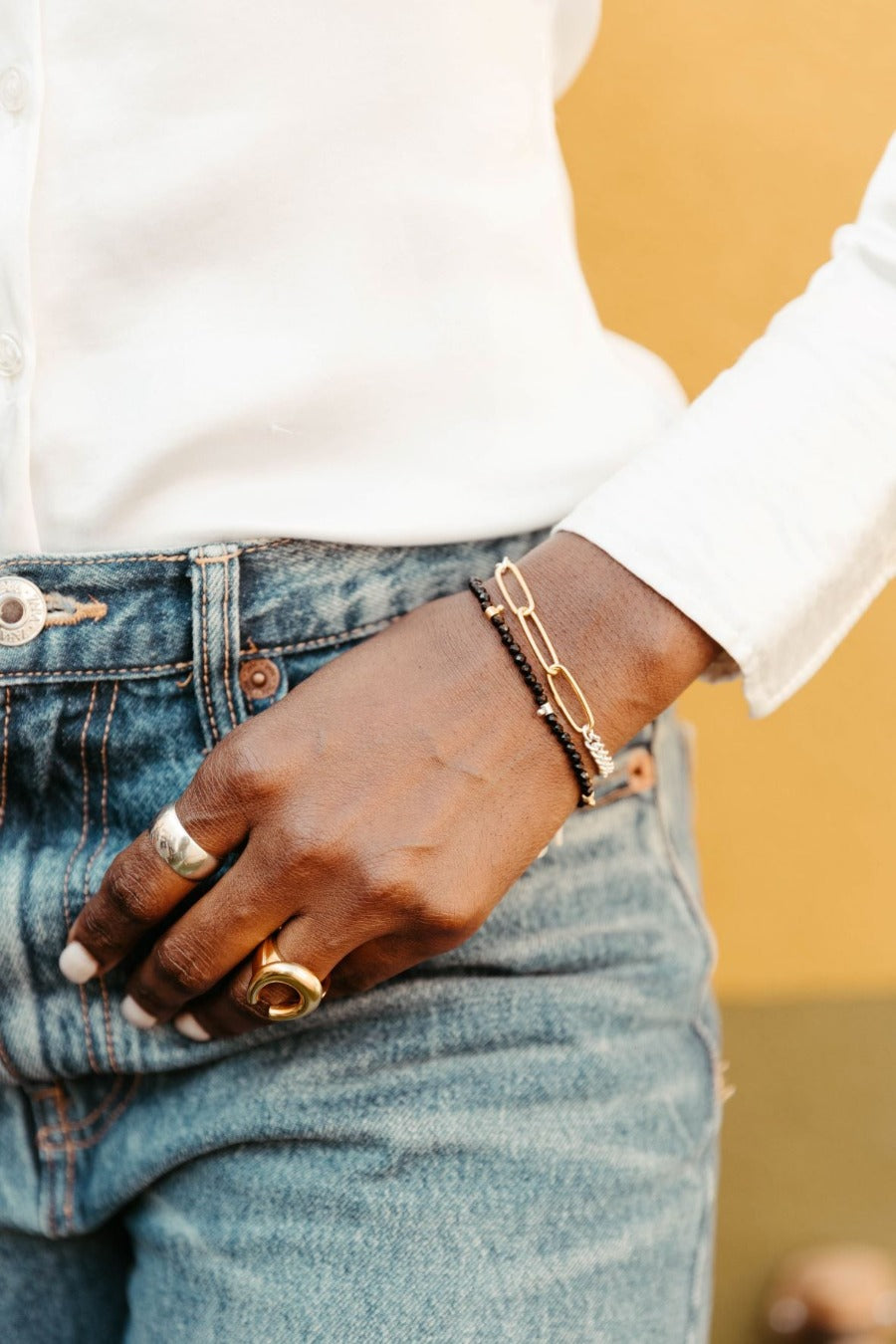 Sierra Winter Duet mixed metal chain bracelet