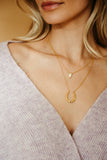 Sierra Winter Melody mother of pearl and gold vermeil dainty necklace
