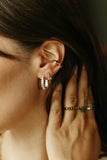 gold vermeil and black spinel Wild Card Ear Cuff