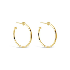 sierra winter gold medium size 9 A.M. Hoop Earrings