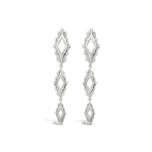 sierra winter sterling silver astra drop earrings