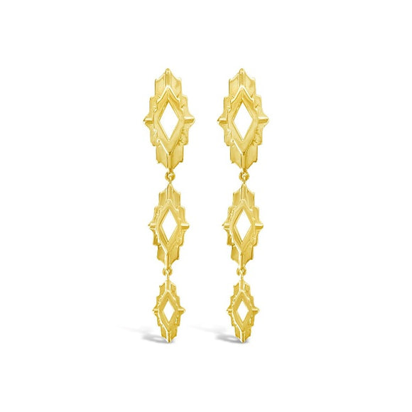 gold vermeil astra drop statement earrings sierra winter