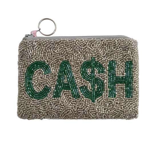 tiana new york cash beaded coin purse