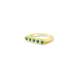 sierra winter gold turquoise constellation band ring