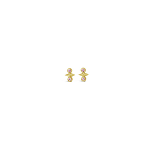 gold vermeil and pink sapphire Atlas Earrings