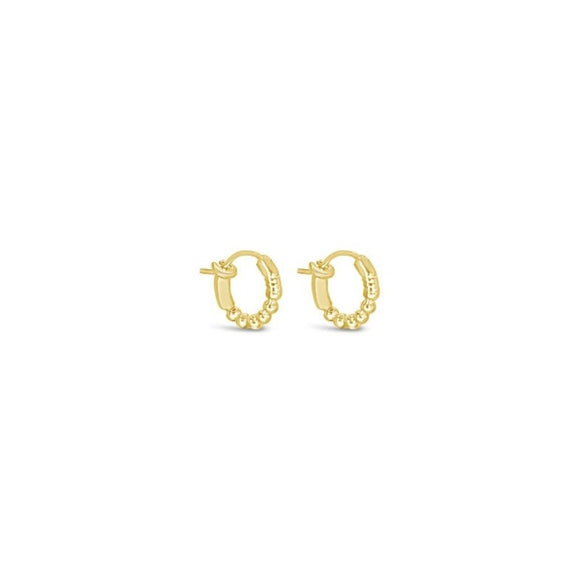 Sierra Winter Bailey gold vermeil huggie hoop earrings