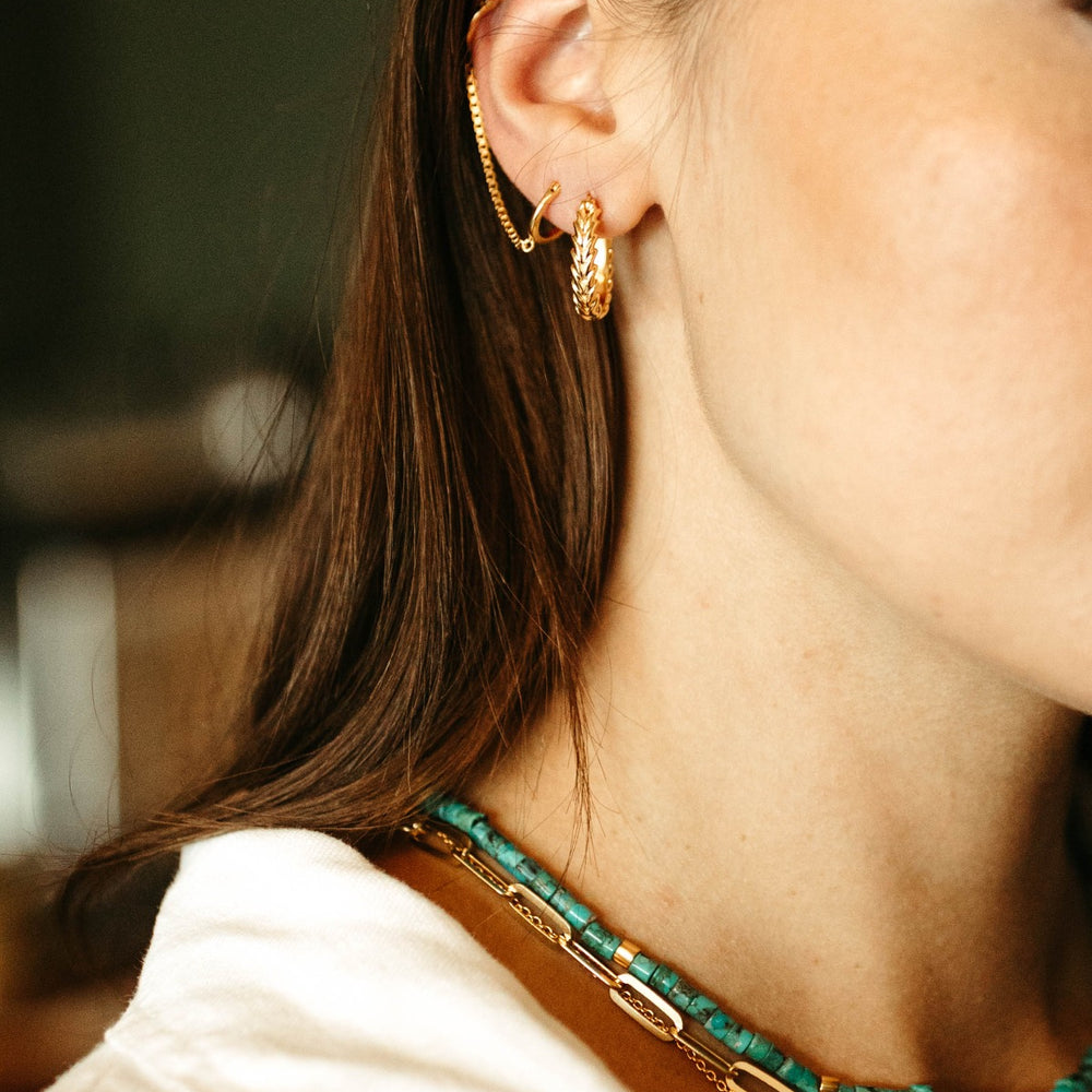 
                      
                        gold vermeil wheat Harvest Hoop Earrings
                      
                    