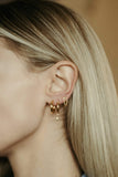 sierra winter gold vermeil morgan hollow hoop earrings