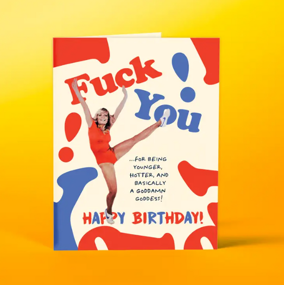 F You Birthday Card
