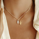 sierra winter gold vermeil hamsa necklace