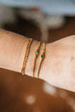 sierra winter turquoise gold vermeil chain femme bracelet