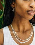 sierra winter sterling silver jeri curb chain necklace
