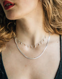 dainty silver kite necklace wildfire necklace