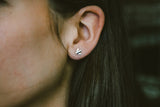 dainty silver stud earrings