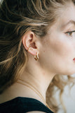 sierra winter gold angled delta hoop earrings