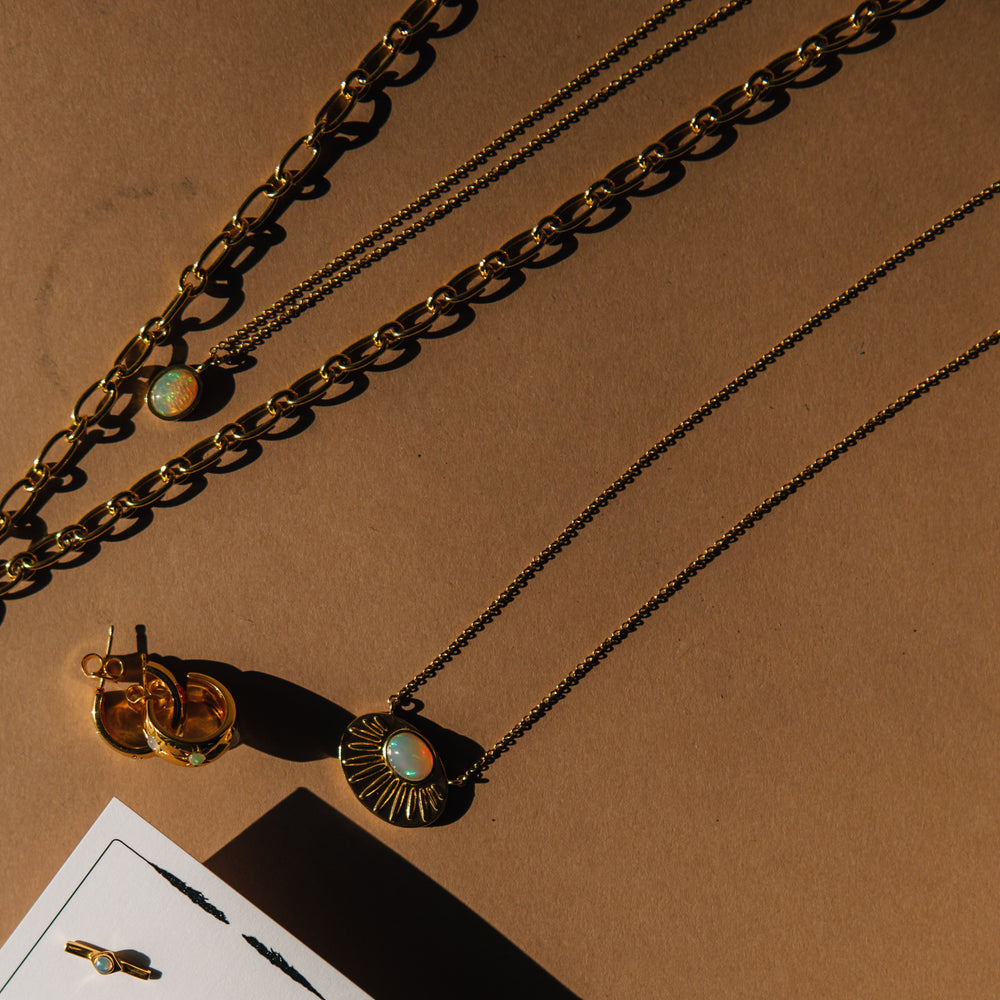 
                      
                        gold opal pendant necklace
                      
                    