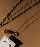 gold opal pendant necklace