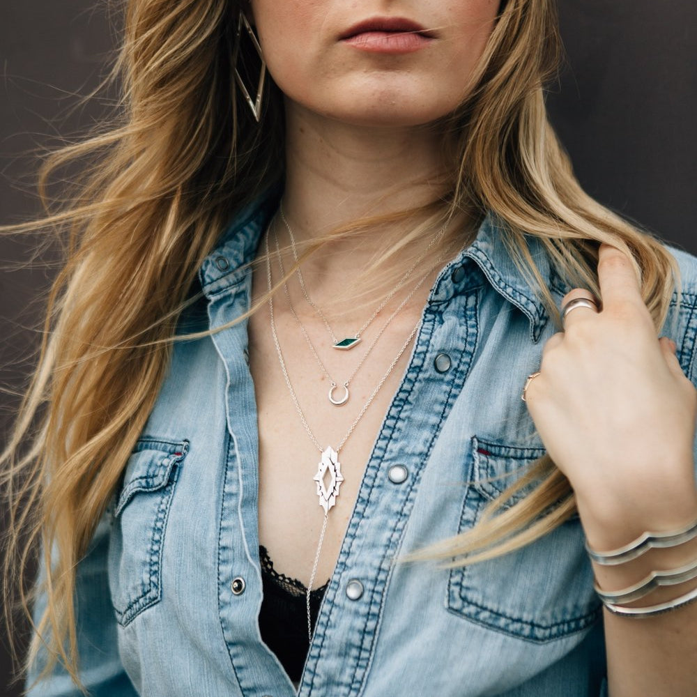 
                      
                        Astra Silver Lariat Necklace
                      
                    