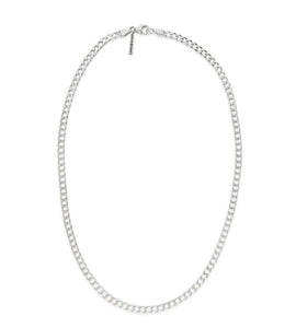 sierra winter sterling silver jeri curb chain necklace