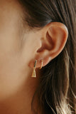 sierra wintergold vermeil  and black spinel jagger dangle earrings