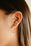 sierra winter gold vermeil and black spinel nova stud earrings
