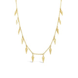 sierra winter gold dainty wildfire necklace