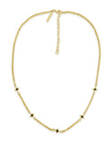 sierra winter gold vermeil and black spinel box chain necklace
