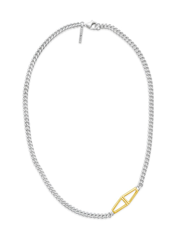 sierra winter jewelry mixed metal sidekick chain necklace