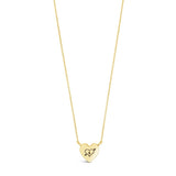 backside gold vermeil heart pendant Lovestruck Necklace