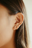 sierra winter gold vermeil and pink sapphire nova stud earrings