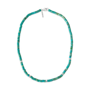 sierra winter turquoise sterling silver beaded paloma necklace