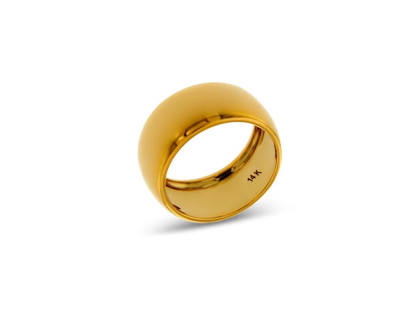 thick gold band ring