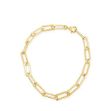 gold vermeil link chain bracelet