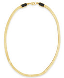 sierra winter gold and onyx eclipse snake chain necklace
