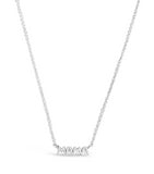 sierra winter silver dainty mama necklace for moms
