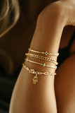 sierra winter gold vermeil and black spinel stardust box chain bracelet