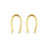 gold horseshoe earrings