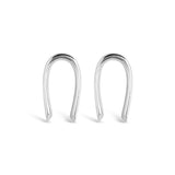 silver horseshoe earrings