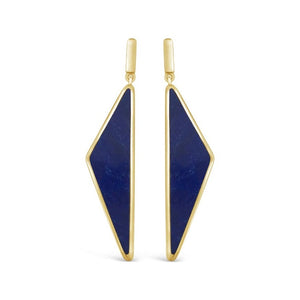 lapis and gold vermeil Twilight Earrings